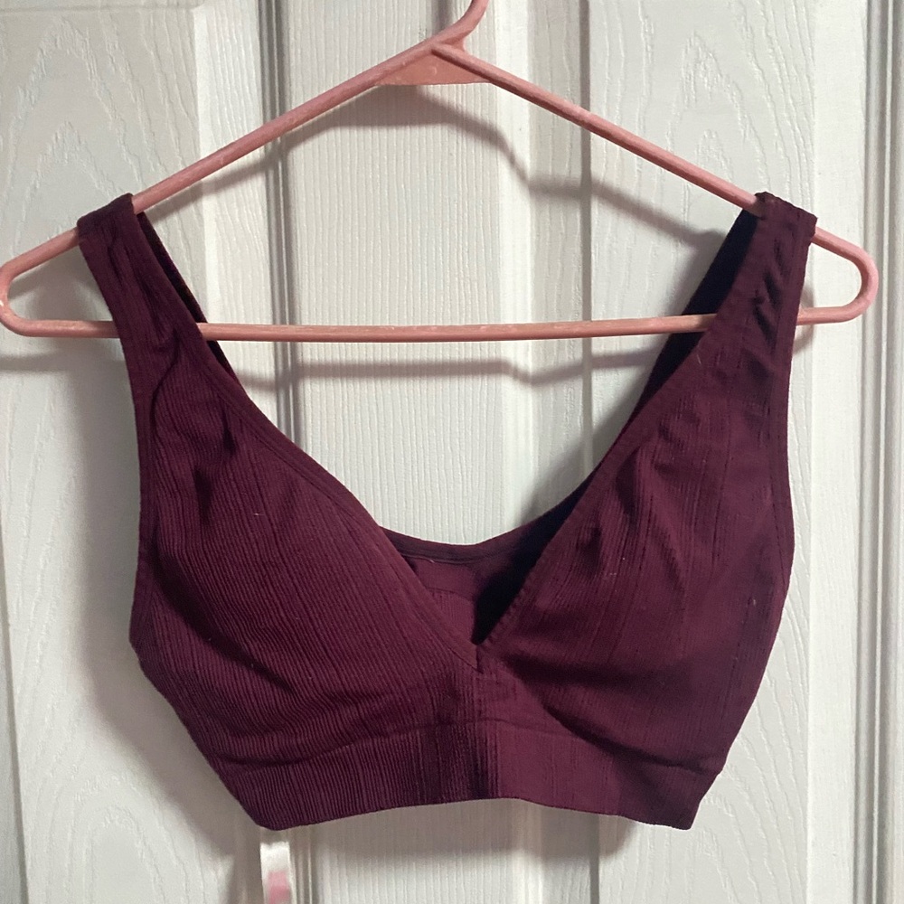 Maroon Sports Bra
